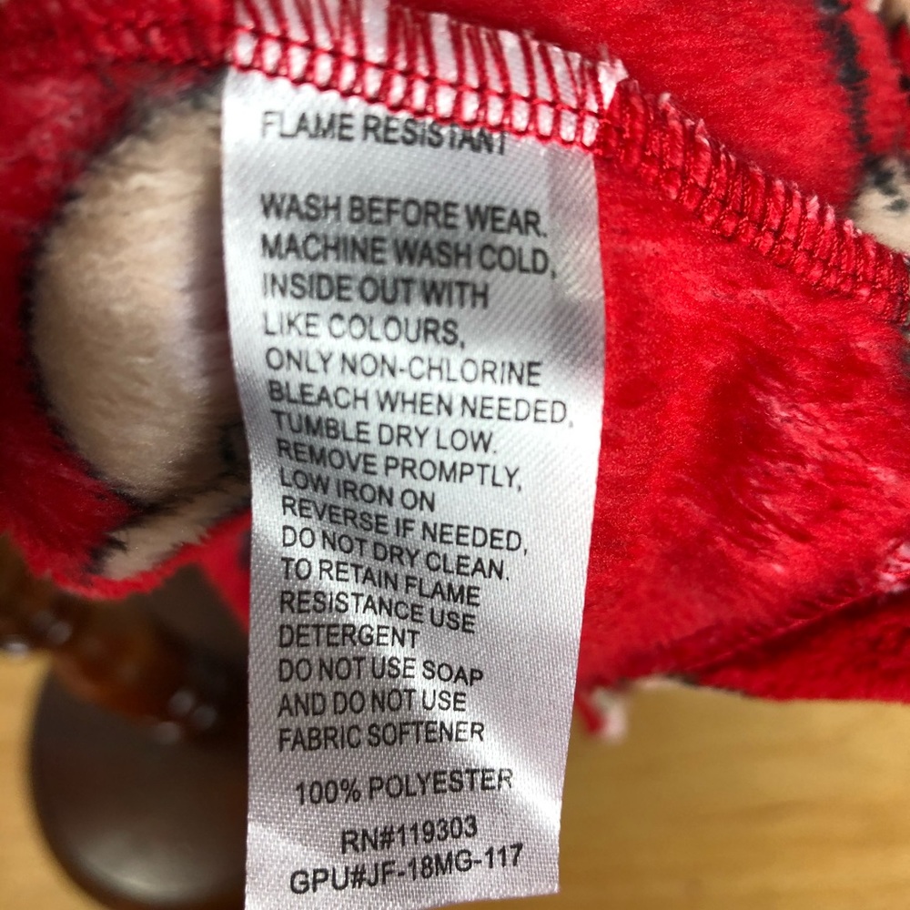 Lightning Bug 🐛 Girls Red Nose Reindeer Robe - Picture 14 of 15